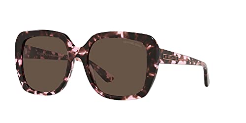 Michael Kors Manhasset MK2140 Gafas de sol - (309973) Rosa Tortoise/Marrón Oscuro Sólido - 55mm