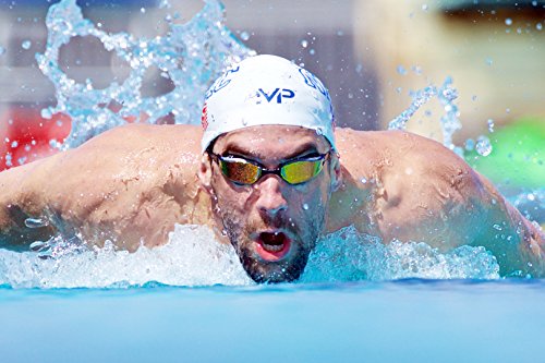 Michael Phelps, Gafas para natación, Negro/Rosa, Lentes oscuros