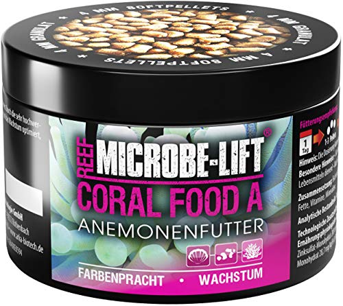 MICROBE-LIFT Coral Food A - Alimento para anémonas - Alimento granulado blando para anémonas en cualquier acuario de agua salada, 150 ml / 50 g