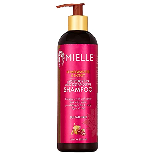 MIELLE Pomegranate & Honey MOISTURIZING and DETANGLING Shampoo 355ML, Único, 355 ml (Paquete de 1)