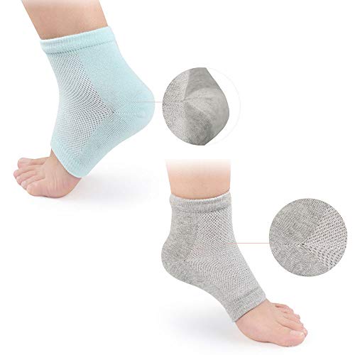 MINGZE 5 Calcetines De Tacón De Gel, Para Recuperación Y Suaviza De Piel Seca Agrietada De Pies, Hidratante Cuidado De Los Pies Dry Heel Pedicura De Silicona Talón Acolchado Para Fascitis Plantar