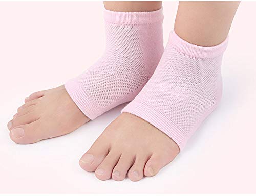 MINGZE 5 Calcetines De Tacón De Gel, Para Recuperación Y Suaviza De Piel Seca Agrietada De Pies, Hidratante Cuidado De Los Pies Dry Heel Pedicura De Silicona Talón Acolchado Para Fascitis Plantar