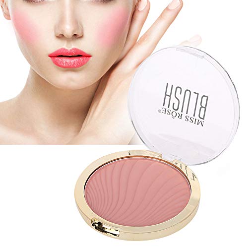 Miss Rose Blush Cosméticos, Coloretes En Polvo, Teca Natural, Impermeable de Un Solo Color y Maquillaje Nutricional Duradero para El Rostro(01#)