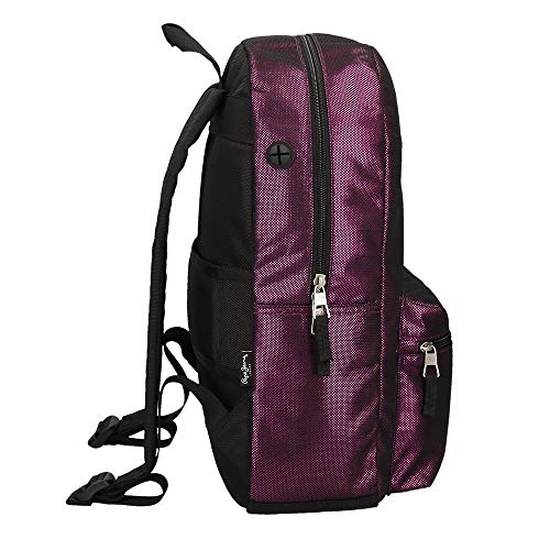 Mochila Pepe Jeans Lily Portaordenador 15,6", Morado, 32x44x15 cm