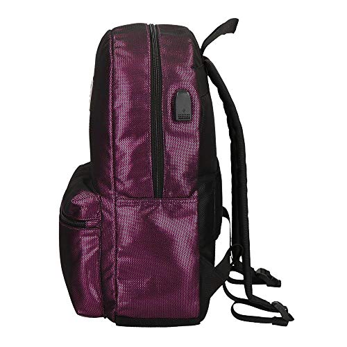 Mochila Pepe Jeans Lily Portaordenador 15,6", Morado, 32x44x15 cm