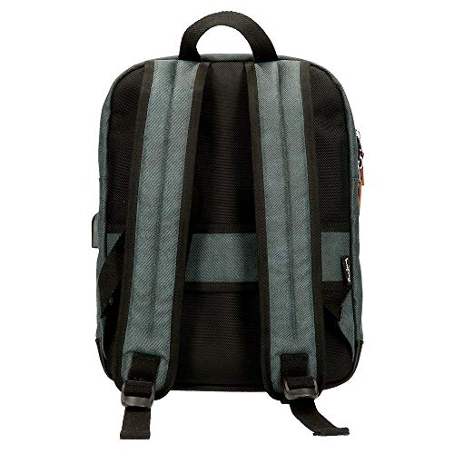 Mochila Portaordenador Pepe Jeans Cargo 13,3", Media, Gris