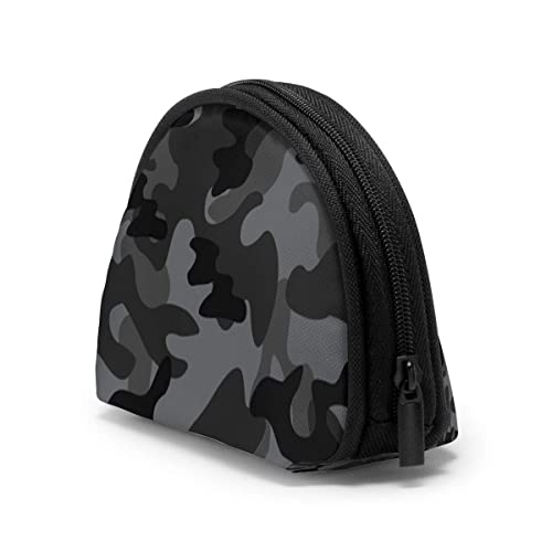 Monedero LINGF, Camuflaje Abstracto de Camuflaje para Mujeres y niñas, Bolsa de Almacenamiento de Maquillaje cosmético, Monedero para Compras al Aire Libre, Organizador de Billetera