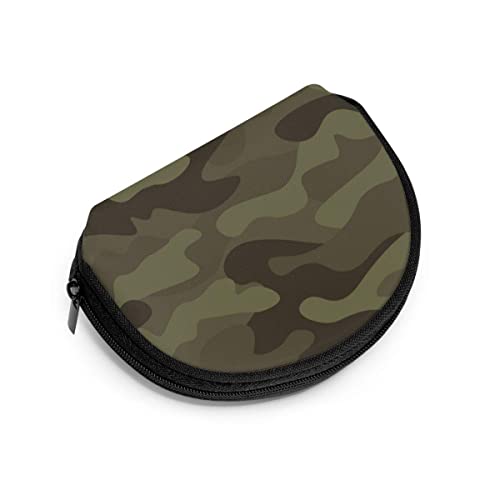 Monedero LINGF, Camuflaje Abstracto Moderno Camuflaje Mujeres niñas Concha cosmética Maquillaje Bolsa de Almacenamiento al Aire Libre Compras Monedero Organizador de Billetera