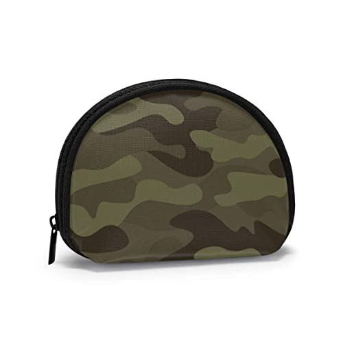 Monedero LINGF, Camuflaje Abstracto Moderno Camuflaje Mujeres niñas Concha cosmética Maquillaje Bolsa de Almacenamiento al Aire Libre Compras Monedero Organizador de Billetera