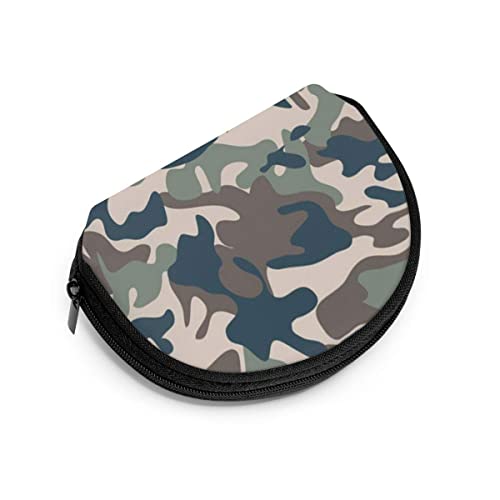 Monedero LINGF, Camuflaje Militar Abstracto de Camuflaje para Mujeres y niñas, Bolsa de Almacenamiento de Maquillaje cosmético, Organizador de Billetera para Compras al Aire Libre