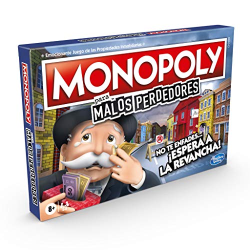 Monopoly Juego De Mesa Malos Perdedores, A Partir De 8 Años, El Juego En El Que Conviene Perder (Hasbro E9972190)