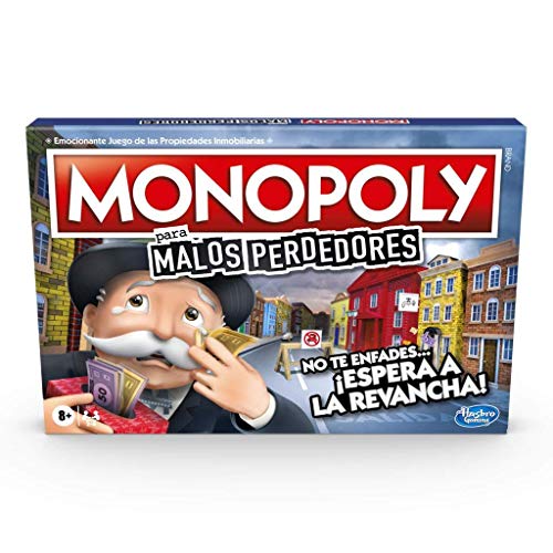 Monopoly Juego De Mesa Malos Perdedores, A Partir De 8 Años, El Juego En El Que Conviene Perder (Hasbro E9972190)