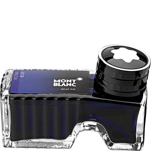 Montblanc - Botella de tinta para pluma (60 ml), color azul