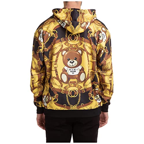 Moschino Hombre Sudadera con Capucha Bear Nero 50 EU