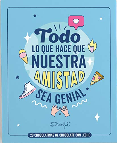 Mr. Wonderful Libro Con Chocolatinas - Todo Lo Que Hace Que Nuestra Amistad Sea Genial, 100 g