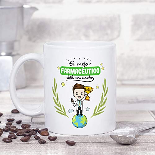 MUGFFINS Taza Farmacéutico (Mejor del Mundo) - Regalos Originales y Divertidos de Farmacia