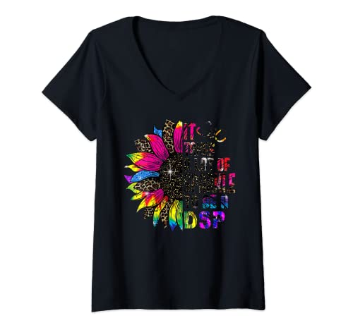 Mujer Girasol DSP Take Sparkle To Be Direct Support Professional Camiseta Cuello V