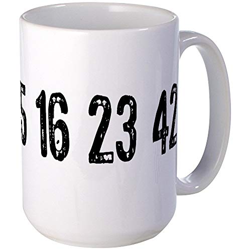 NA Lost Numbers Taza de café Grande, Taza Grande de café con Leche de 11 oz