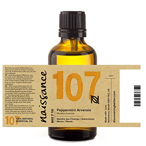 Naissance Aceite Esencial de Menta n. º 107 – 50ml - 100% puro, vegano y no OGM.