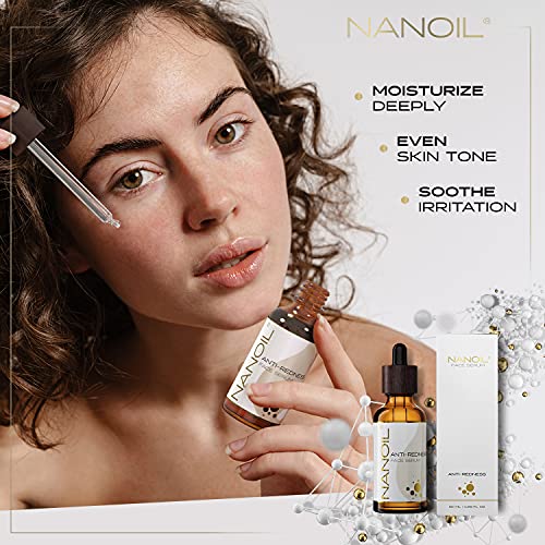 Nanoil Anti-Redness Face Serum – Sérum calmante para pieles con cuperosis,