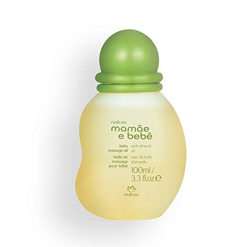 NATURA - Aceite de Masaje Mamae e Bebe - Para la Higiene del Bebé - Hidrata y Relaja - Dermatológicamente Probado - Aprobado por los Pediatras - 100% Vegano - Cruelty Free - 100 ml