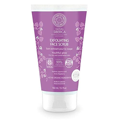 Natura Siberica Exfoliante Facial para Piel Grasa o Mixta Brillo Juvenil - 150 ml