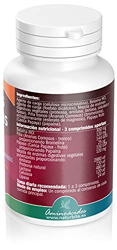 naturbite ENZIMAS DIGESTIVAS VEGANAS 60comp.