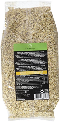 Naturefoods Copos de Avena Finos Integrales Ecológicos Sin Gluten - 475 gr