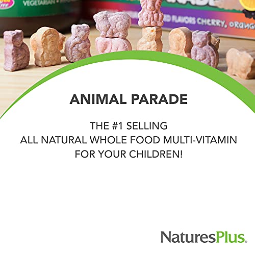 NATURE'S PLUS Animal Parade Vitamina C Infantil, Naranja - 90 Comprimidos