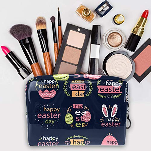 Neceser de Maquillaje Estuche Escolar para Cosméticos Bolsa de Aseo Grande Set-of-Easter-Day-Badges