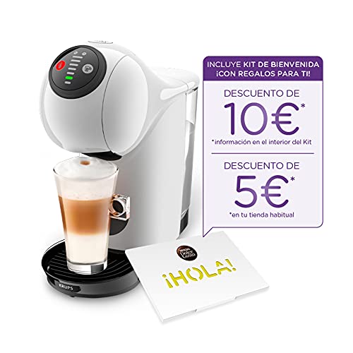 Nescafé Dolce Gusto Genio S Krups KP2401.Cafetera de cápsulas para bebidas frías o calientes, 15 bares de presión, modo Eco, pantalla táctil, 2 ajustes temperatura [Clase de eficiencia energética A]