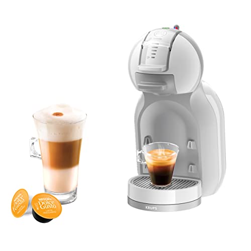 Nescafé Dolce Gusto Mini Me S Krups KP1201. Cafetera de cápsulas, 15 bares de presión, capacidad 0.8L, bebidas frías o calientes, modo Eco, Play&Select, Thermoblock, 35 tipos café