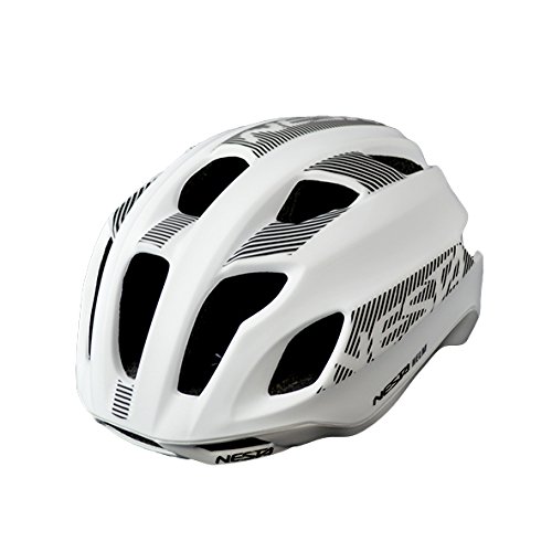 Nesta Helm Casco de Ciclismo, Unisex Adulto, Blanco Mate, S/M