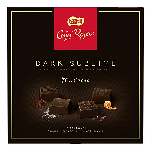 Nestlé Caja Roja Dark Sublime Estuche de Bombones, 114g