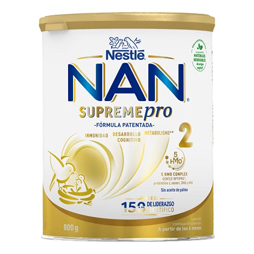 Nestlé Nan Supremepro 2 Leche de Continuación en Polvo, 3 x 800g