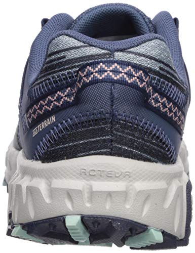 New Balance 410v6 Cushioning, Zapatillas para Carreras de montaña Mujer, Vintage Indigo Blanco melocotón Agave, 39.5 EU