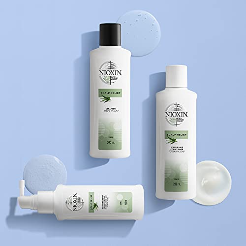 Nioxin Scalp Relief | Kit 3 pasos | Cuero cabelludo sensible, seco y con picores | 200ml+ 200ml +100ml