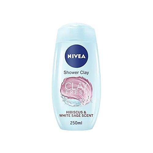 NIVEA Gel de ducha de arcilla fresca, hibisco y salvia blanca con arcilla de origen natural, 250 ml