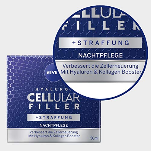 NIVEA Hyaluron CELLular Filler Crema de Noche Antiedad - 50 ml