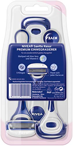 Nivea Premium Afeitar, 3 unidades/paquete, afeitado, 3 Pack (3 x 4 G)