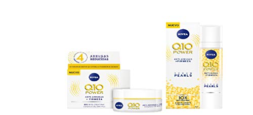 NIVEA Q10 Power Antiarrugas Cuidado de Día FP15 + Q10 Power Serum Perlas Antiarrugas + Firmeza