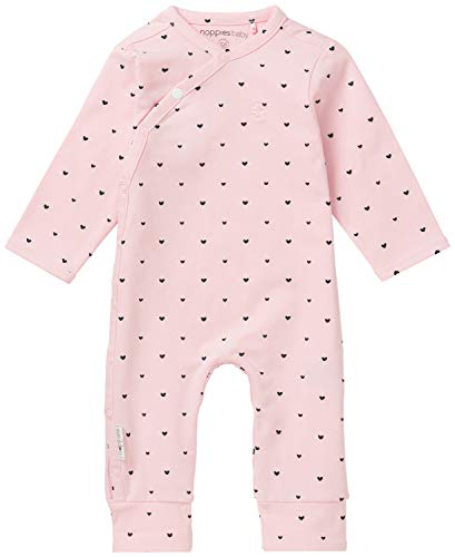 Noppies G Playsuit jrsy LS Nemi Body, Rosa Claro, 74 cm para Bebés