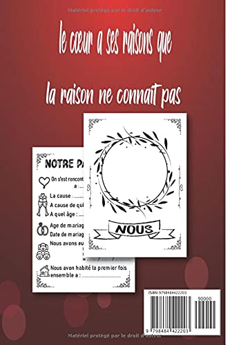 Notre Histoire D'amour Toi et Moi: Livre à compléter en couple.Le livre qui raconte votre histoire d'Amour,6x9 pouce