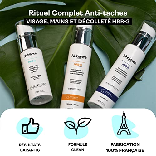 NUBIANCE - Ritual Anti Manchas HRB-3. 3 Tratamientos Complementarios Para Una Acción Antimanchas Dirigida Y Eficaz, Resultados Visibles En 28 Días. Manchas Y Tez Luminosa.