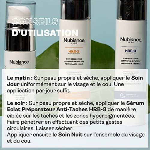 NUBIANCE - Ritual Anti Manchas HRB-3. 3 Tratamientos Complementarios Para Una Acción Antimanchas Dirigida Y Eficaz, Resultados Visibles En 28 Días. Manchas Y Tez Luminosa.