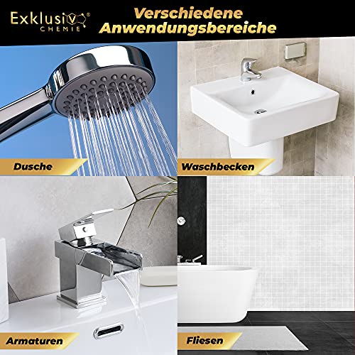 ¡NUEVO! Exklusiv Chemie® Nanosellado de baño y cerámica | Sellado de vidrio | Sellado de baño con efecto loto | Efecto de reborde y sellado de superficies | 500 ml