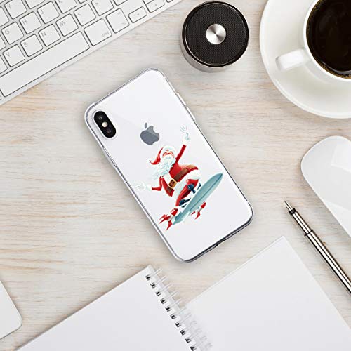 Oihxse Case Compatible con Samsung Galaxy A320/A3 2017 Funda Transparente Silicona Suave Carcasa Protectora Navidad Santa Deer Diseño de patrón Creativo Ultra Slim Flexible Cover