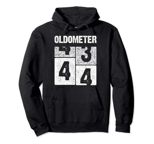 Oldometer 44 - Camiseta para 44 cumpleaños, regalo nacido en 1975 Sudadera con Capucha