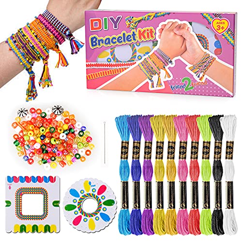 Oligo Regalos para Niños Niñas de 7 8 9 Años Niña, Niños Kits de Manualidades Juguetes Amistad para Niños de 6 7 8 Años Niñas Niños Niños Bricolaje Arte Tejido Pulsera