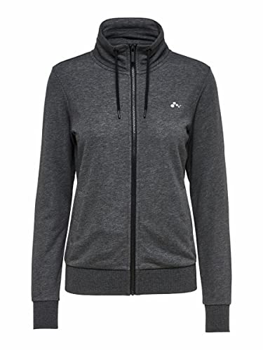 Only Onpelina High Neck Sweat-Opus Sudadera, Gris (Dark Grey Melange Dark Grey Melange), X-Small para Mujer